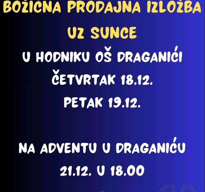 Božićna prodajna izložba UZ Sunce